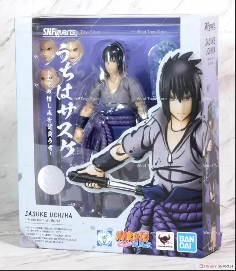 Original Shf Naruto Uzumaki Sasuke Madara Uchiha Sakura Haruno Kakashi Hatake MODELO DE figura de acción juguetes Anime Figura regalo