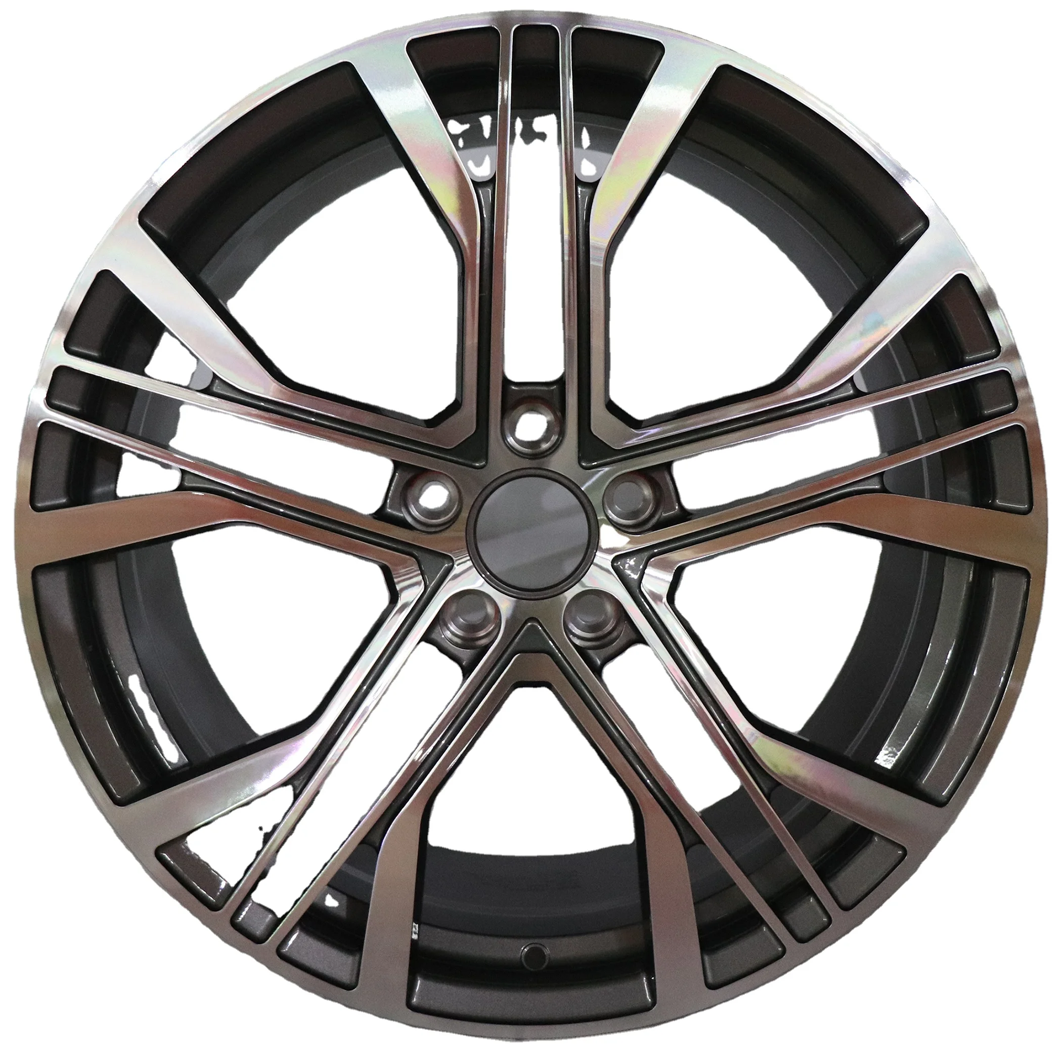 Custom New 5x112/120/114.3 18-20 Inch Forged Aluminum Alloy Wheels Black Finish Multi Spoke Design 4 Pieces