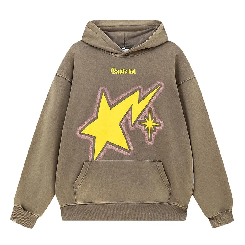

Oversized Printed Hip Hop Harakuju Sweatshirt Men Hi Street Vintage Pullover Hoodies Spring Autumn