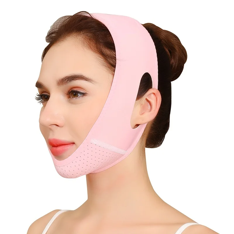 Face V-Shape Face Bandage Mask, Tightening Double Chin Bite Mask Sleeping Straps, Reusable V-Shape Lift Face Beauty Tool