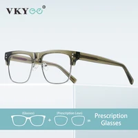VICKY, montura de diseño cuadrado geométrico, gafas antiluz azul para hombre, gafas fotocromáticas graduadas personalizables PFD2203