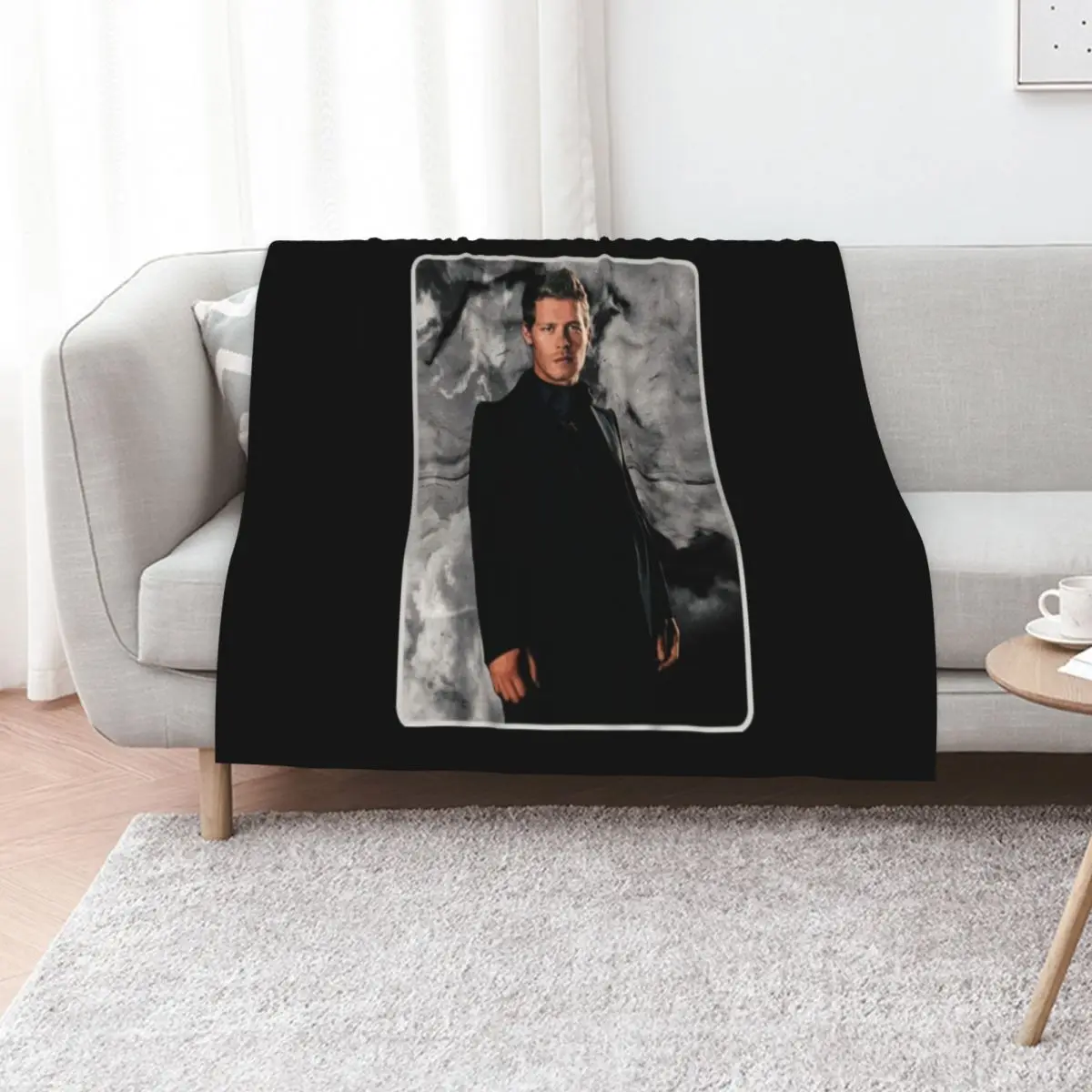 klaus mikaelson potrait Throw Blanket Luxury Polar heavy to sleep wednesday Warm Extra Large Throw Blankets