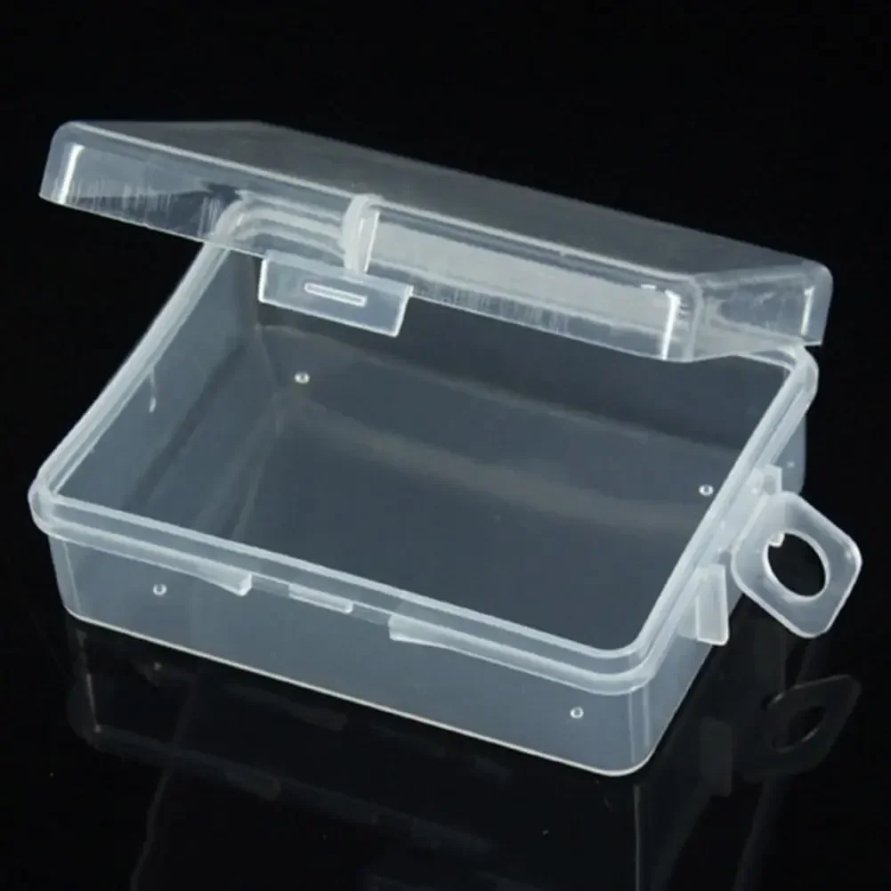 

SDZYBasic Clear Plastic Storage Box with Clear Lid 1Pc Transparent Storage Box Collect Container Case with Lid