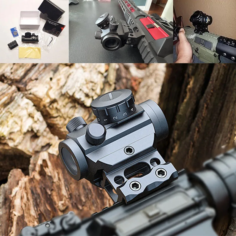

2MOA Red Dot Sight 1x25mm Reflex Sight Waterproof Shockproof Fog-Proof Red Dot Scope with 1 inch Riser Mount