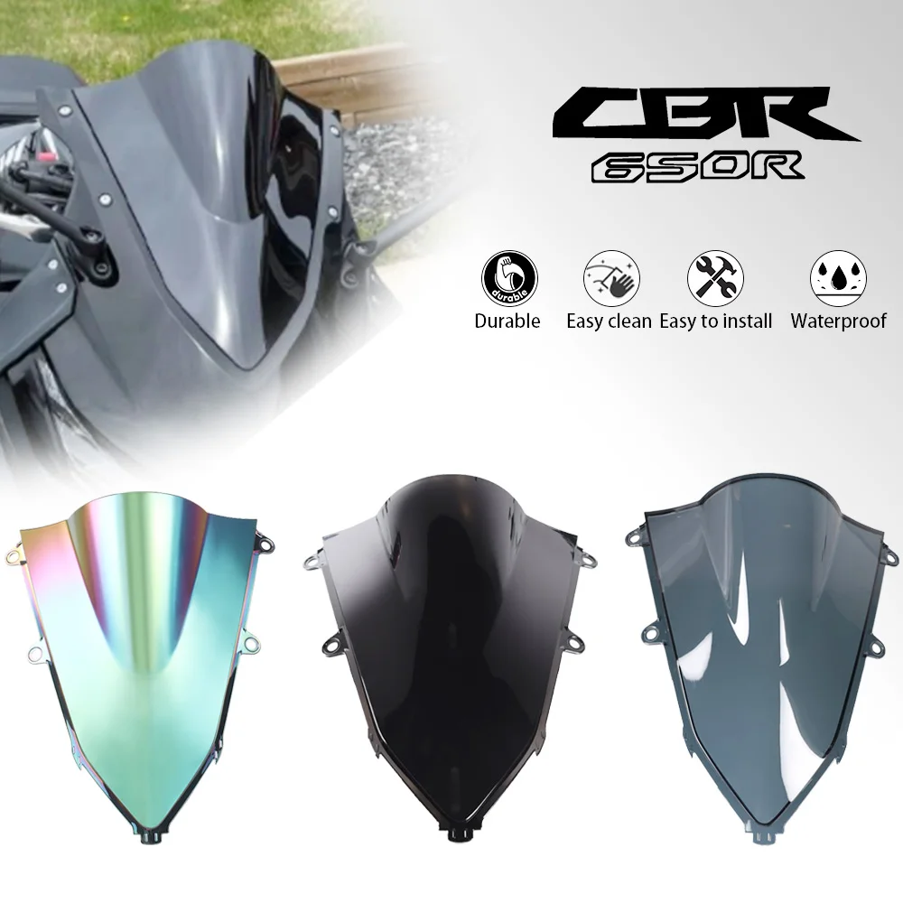 

CBR650R CBR500R 2022 2023 2024 Motorcycle Windshield Windproof Windscreen Deflector For Honda CBR 650R 650 R 500R 400R 2019-2024