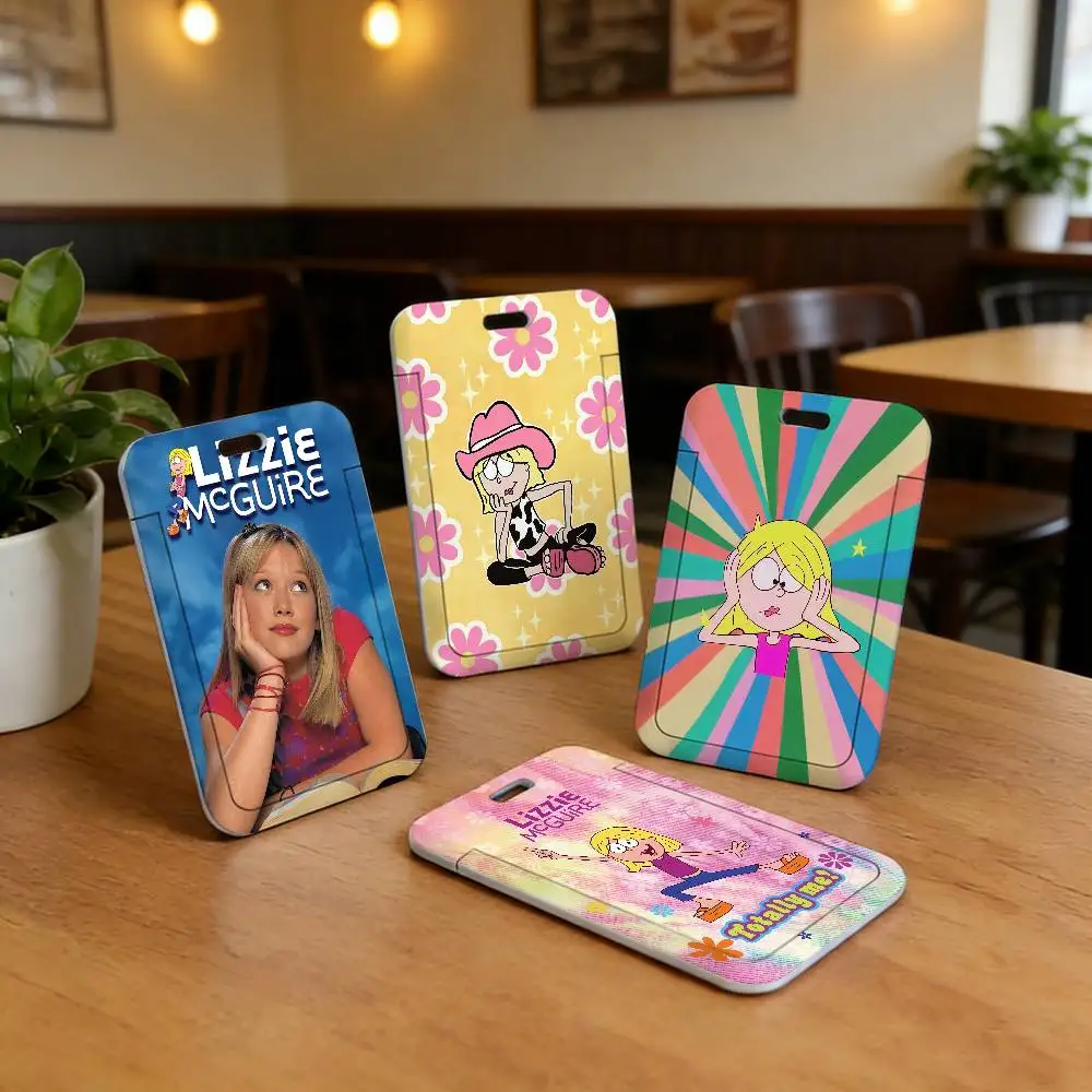 TV L-Lizzie McGuire  Durable Lanyard Card Covers Holders for Daily Cards, Idol Photocard, Business Card, Office Materials