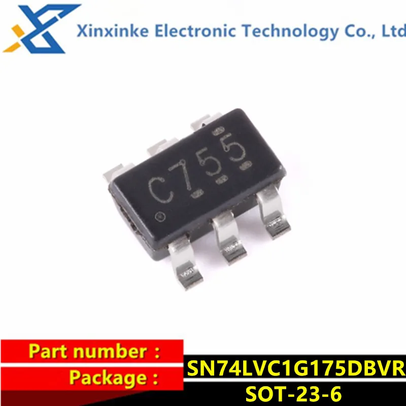 

20PCS SN74LVC1G175DBVR SOT-23-6 Mark:C755 Flip Flops Sngl DType Flip Flop Logic ICs Brand New Original