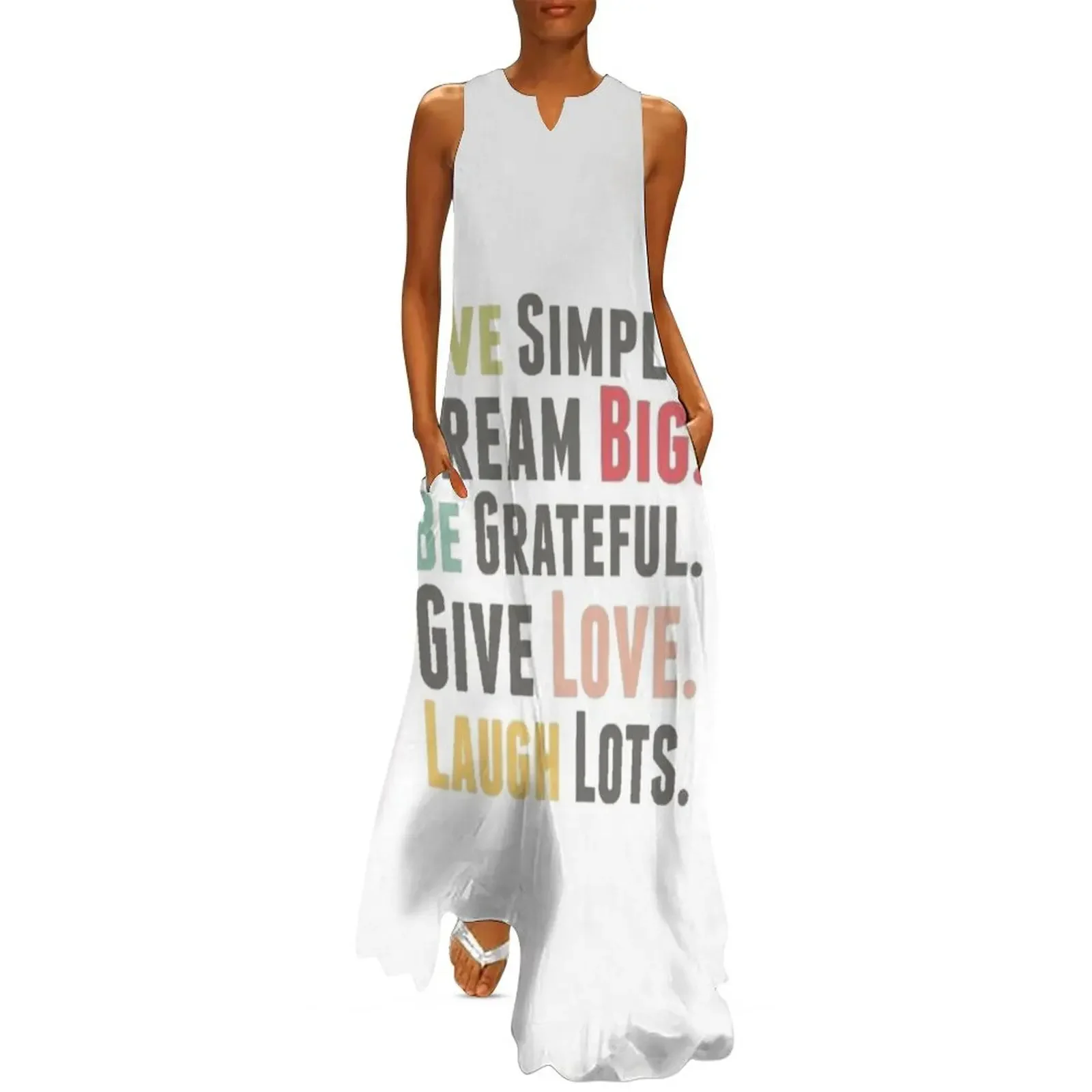 

Best Entrepreneur Quotes - Live Simply. Dream Big. Be Grateful. Give Love. Laugh Lots. Long Dress Bridesmaid dress woman Dress