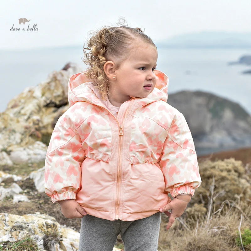 

Dave Bella Clothes for Girls Down Jacket 2023 Winter New Fashion Casual Padding Outerwear Overcoat Tops Sweet Warm DB4238450