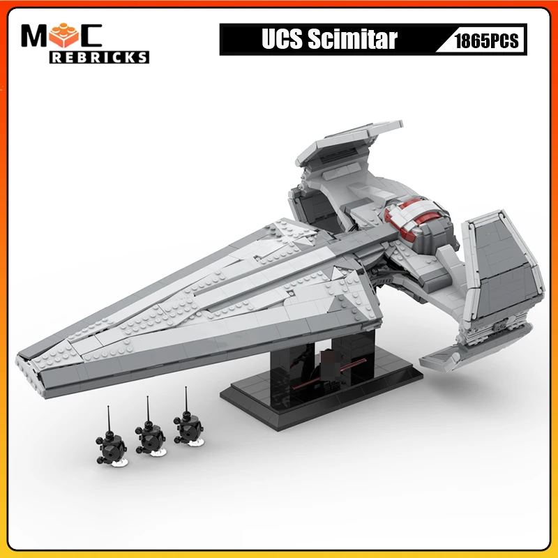 

Classic Movie Series Starcraft UCS Scimitar Infiltrators MOC Building Blocks DIY Assembly Models Collection Kit Bricks Toys Gift