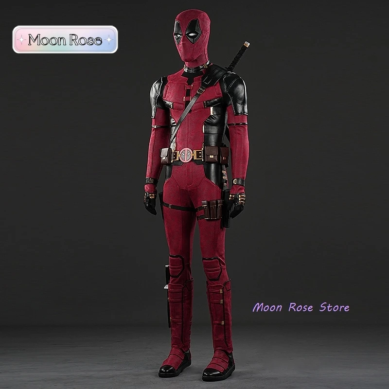 Neue Deadpooling 3 Cosplay Cosutme Maske mit Magnet brille Wade Winston Wilson Jumps uit Gürtel Cosplay Kostüm Anzug Halloween