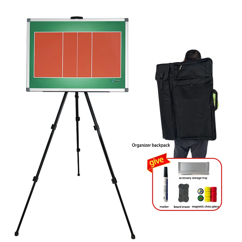 portable-freestanding-volleyball-tactical-board-magnetic-easy-wipe-surface-for-coach-demonstration-training
