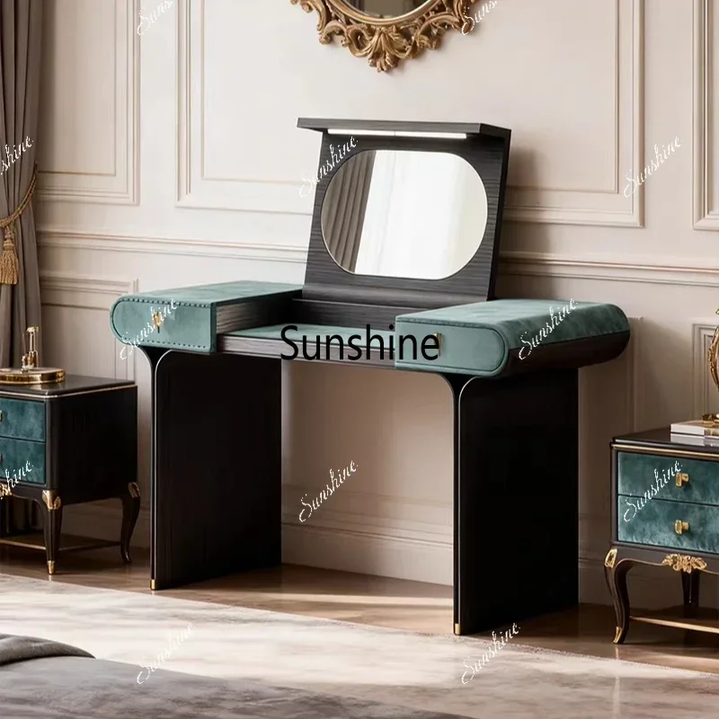 Italian light luxury modern bedroom simple high-end flip dresser*/