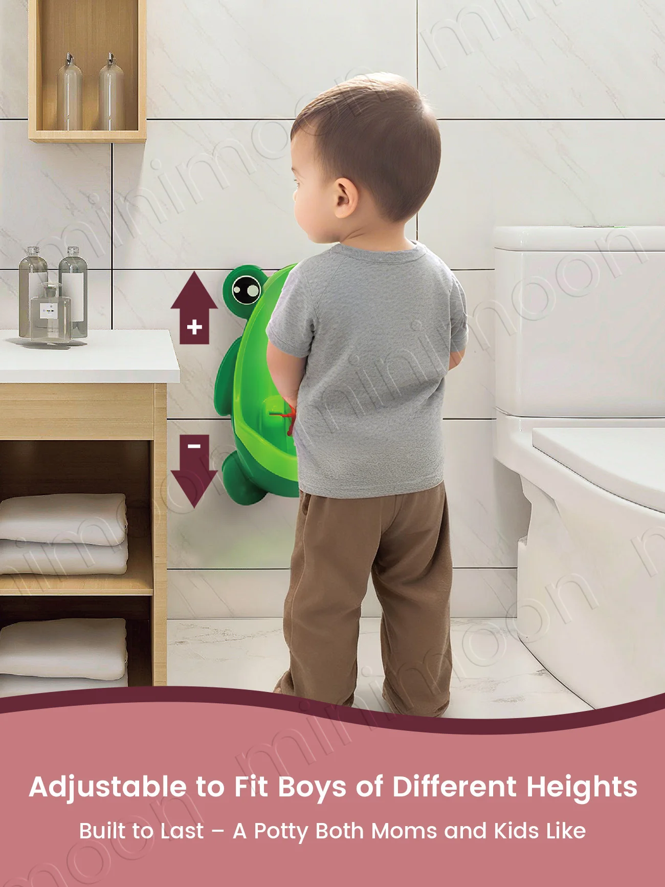 Boys' Potty Training Urinal with Fun Target Game, Frog Design Makes Learning to Stand & Pee an Exciting Challenge - view 6