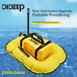 D3000 Portable Scuba Diving Equipment Underwater Rebreather Machine Deep Cylinder Tank for Oxygen Fishing With Battery