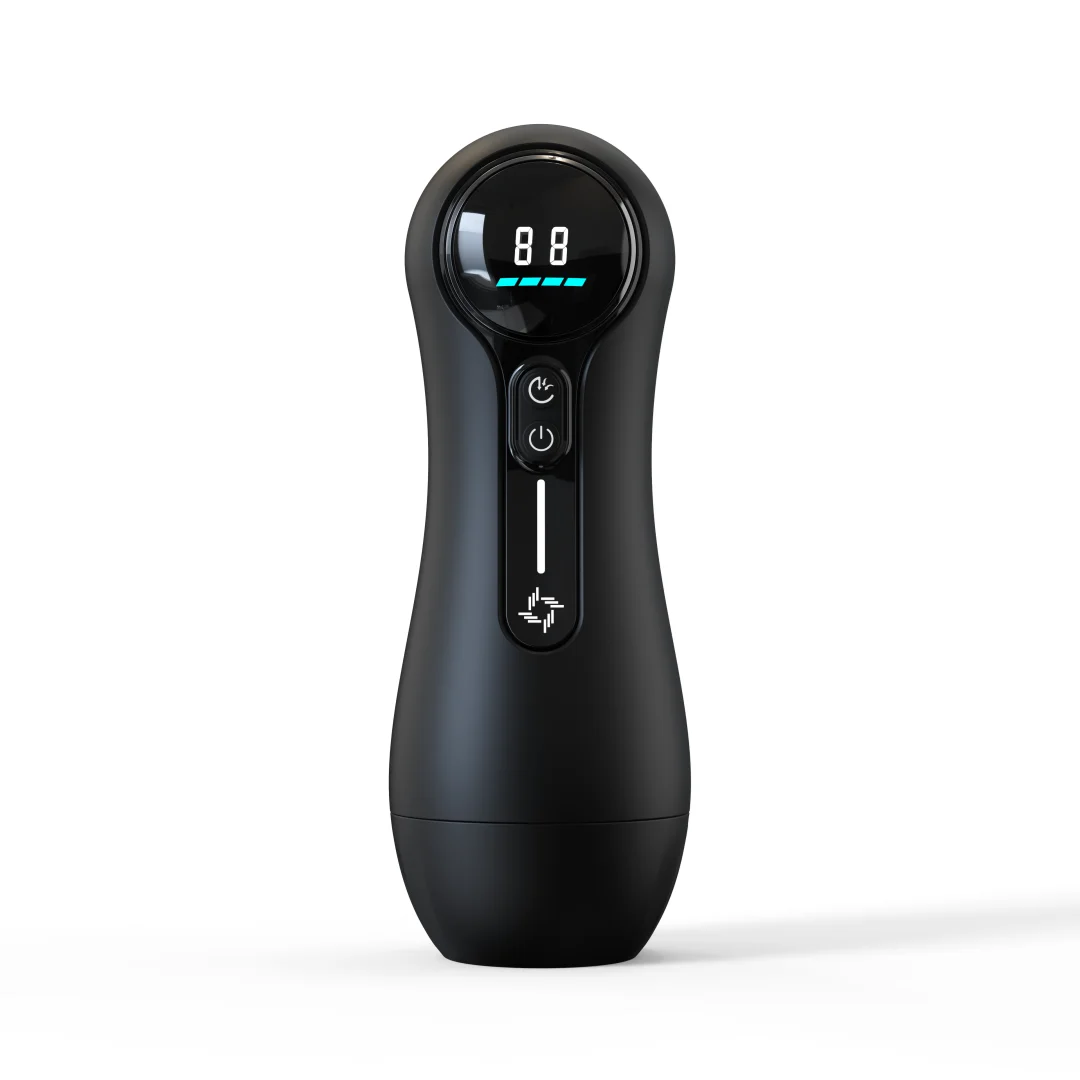 Male Masturbator Penis Pump Adult Sex Toys for 18 Men with 4 Sucking 9 Vibration Modes LED Display Pocket Pussy Realistic Vagina