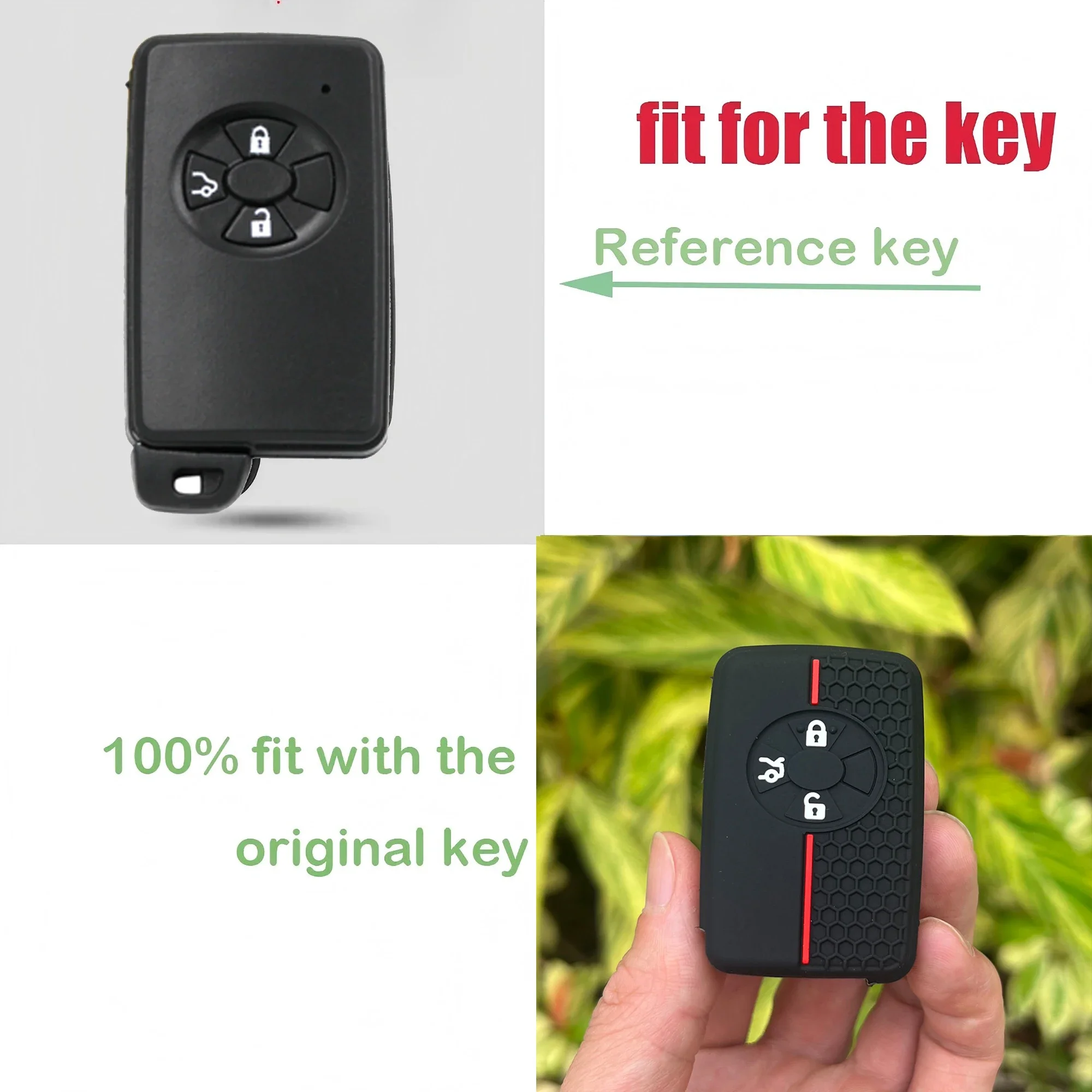 

Silicone Car Key Case Remote Cover Shell Bag Keychain Accessories for Toyota Noah Tarago Mark X Yaris Estima RAV4 Voxy Corolla