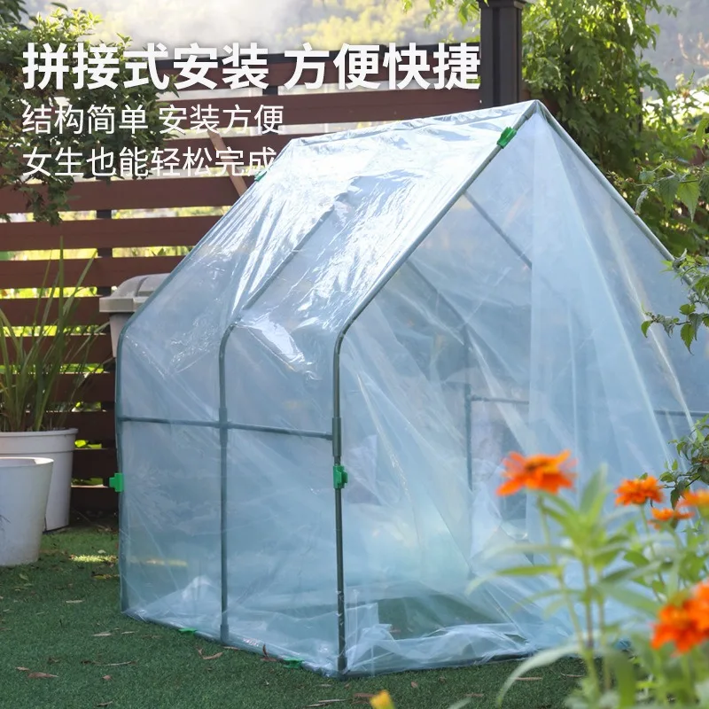 Easy Setup A-Frame Plant Greenhouse Small Insulating Shelter Anti Rain Freeze Cover For Home Garden Seedlings
