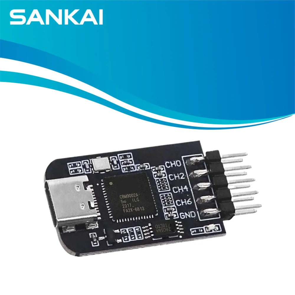 8-Ch 24MHz NanoDLA USB Logic Analyzer, Type-C, ARM/FPGA Protocol Decode