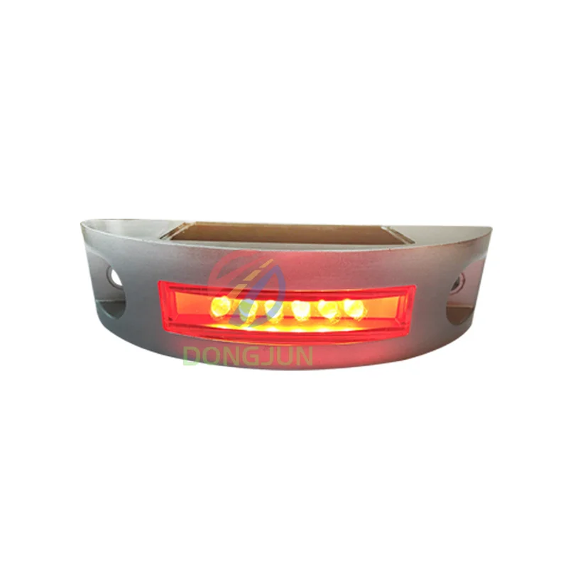 Cast Aluminum Solar Truck Marker Light Waterproof Flash LED Cat Eye Road Stud Warning Lamp