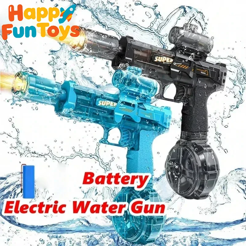 Simulation Fire Fighting Children's Electric Water Gun Large Capacity Automatic Continuous Water Gun Water Spray Toys for Kids