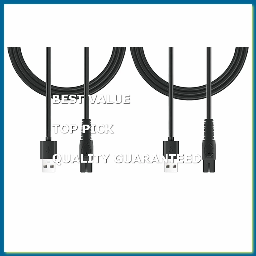 2Pcs 5V 1A USB Shaver Charger Cord for QP2724 QP2834 QP1924 MG9520 Electric Shaver Trimmer Charger Cable
