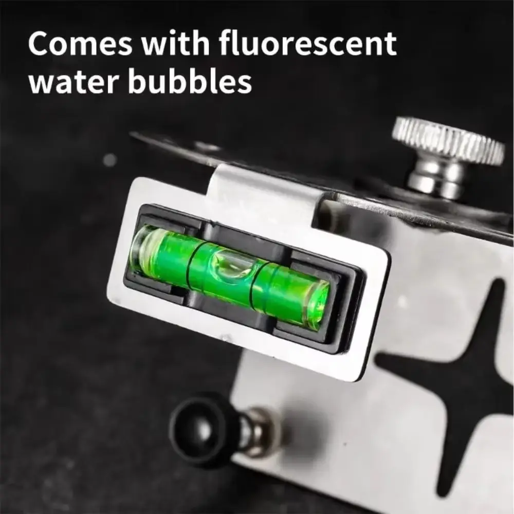 

Настенный кронштейн, портативный регулируемый держатель уровня, 4-точечный дизайн из нержавеющей стали, вращающийся кронштейн для подрядчиков