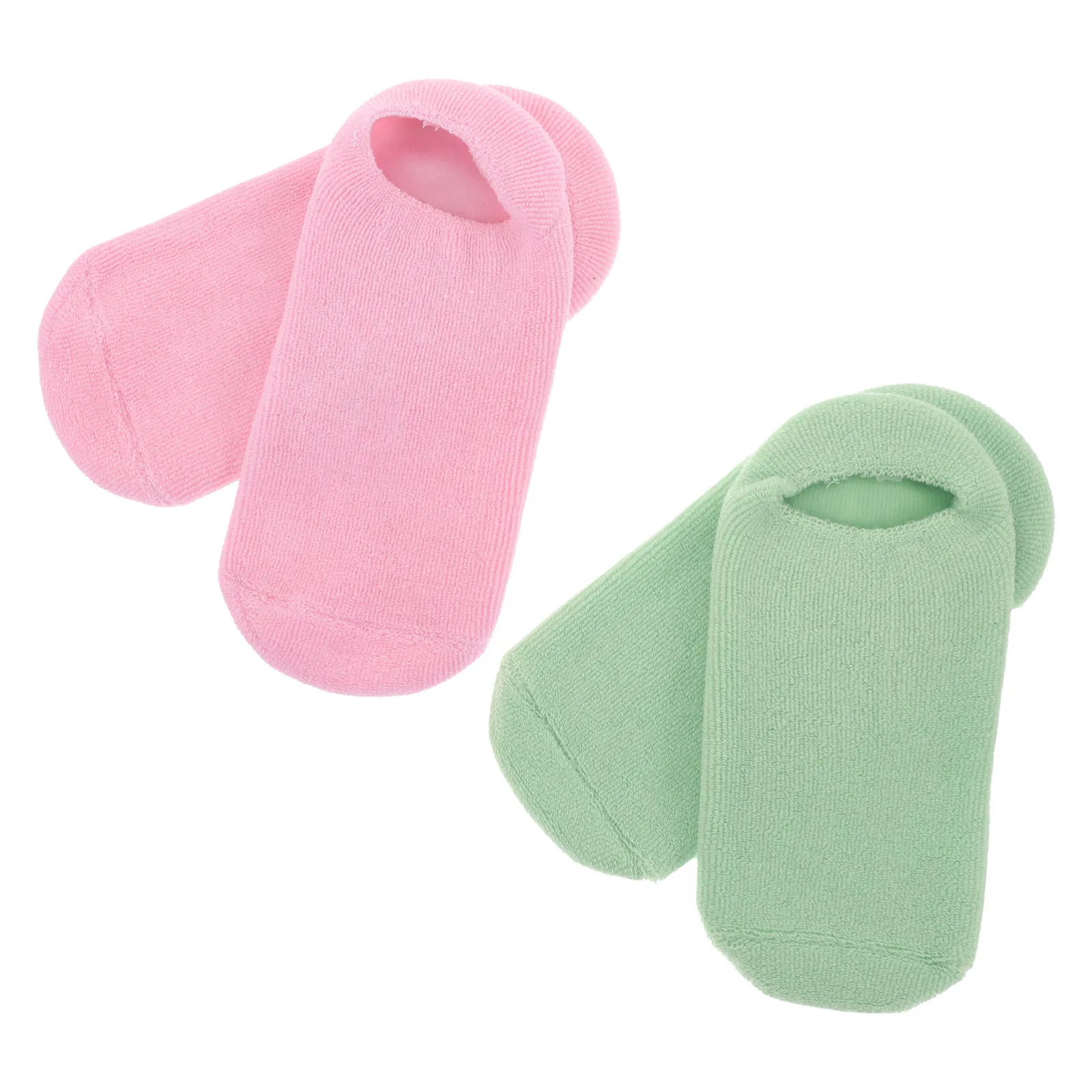 4Pcs Gel Foot Mask Socks for Dry Cracked Heels Deep Exfoliation Moisturizing Foot Care Socks Overnight Hydrating