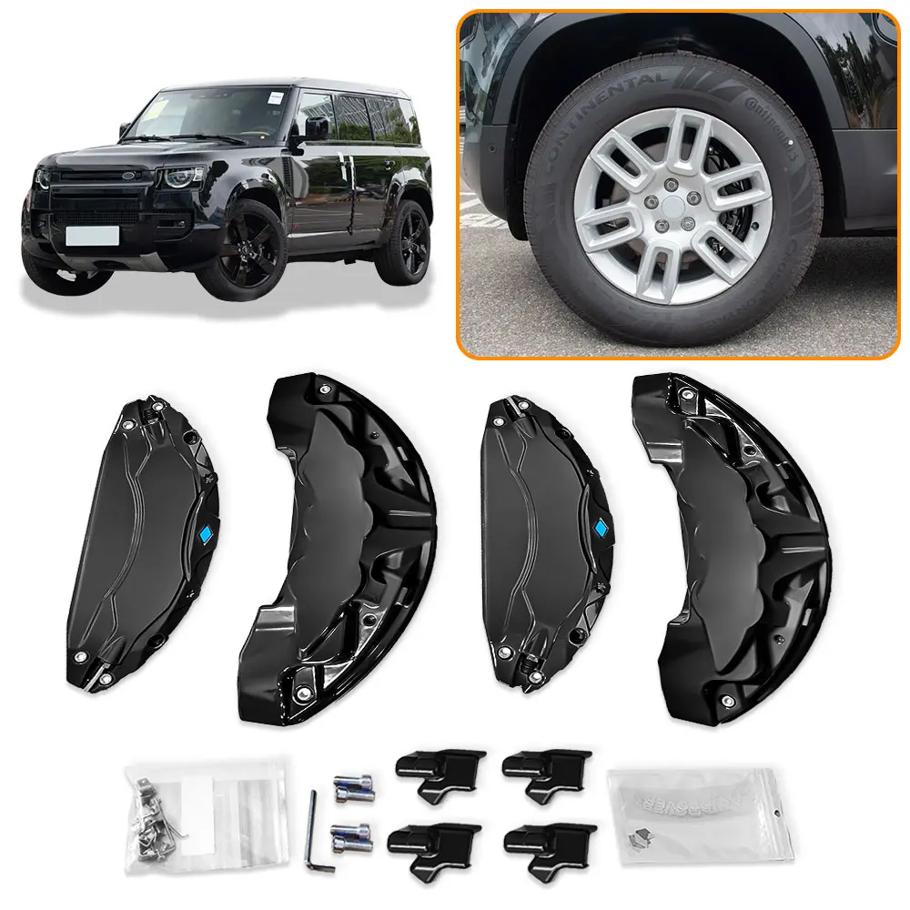 Brake Caliper Cover Bright Color Front Rear Caliper Trim High Aluminum Alloy For Land Rover Defender 110 130 3.0L 2020-2025