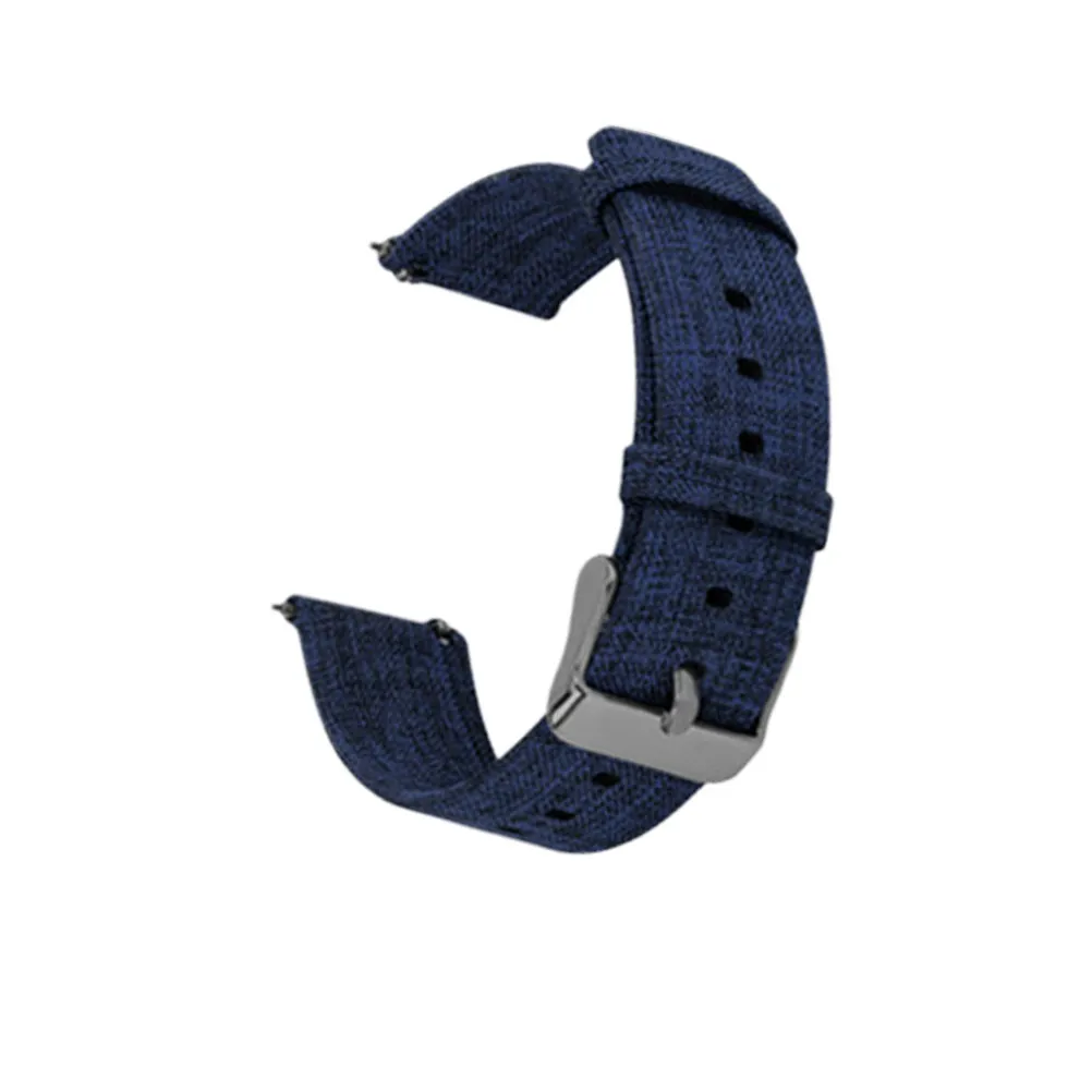 

Ремешок для часов 22 мм, высококачественный холщовый материал, удобный, легкий, простой стиль, подходит для Garmin 5, синий, сменный ремешок