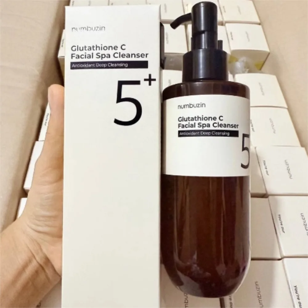 

200 мл Numbuzin No.5+ Очищающее масло для снятия макияжа с глутатионом и витаминами, ниацинамидом, осветляющее тусклую кожу, глубоко очищающее, для спа-процедур для лица