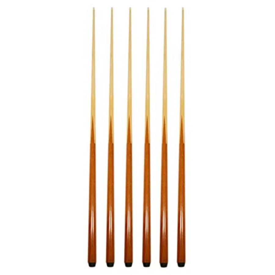 

Set of 6 Pool Cues 36"/42"/48"/57" Real 4-Prong House Bar Billiard Pool Cue Stick