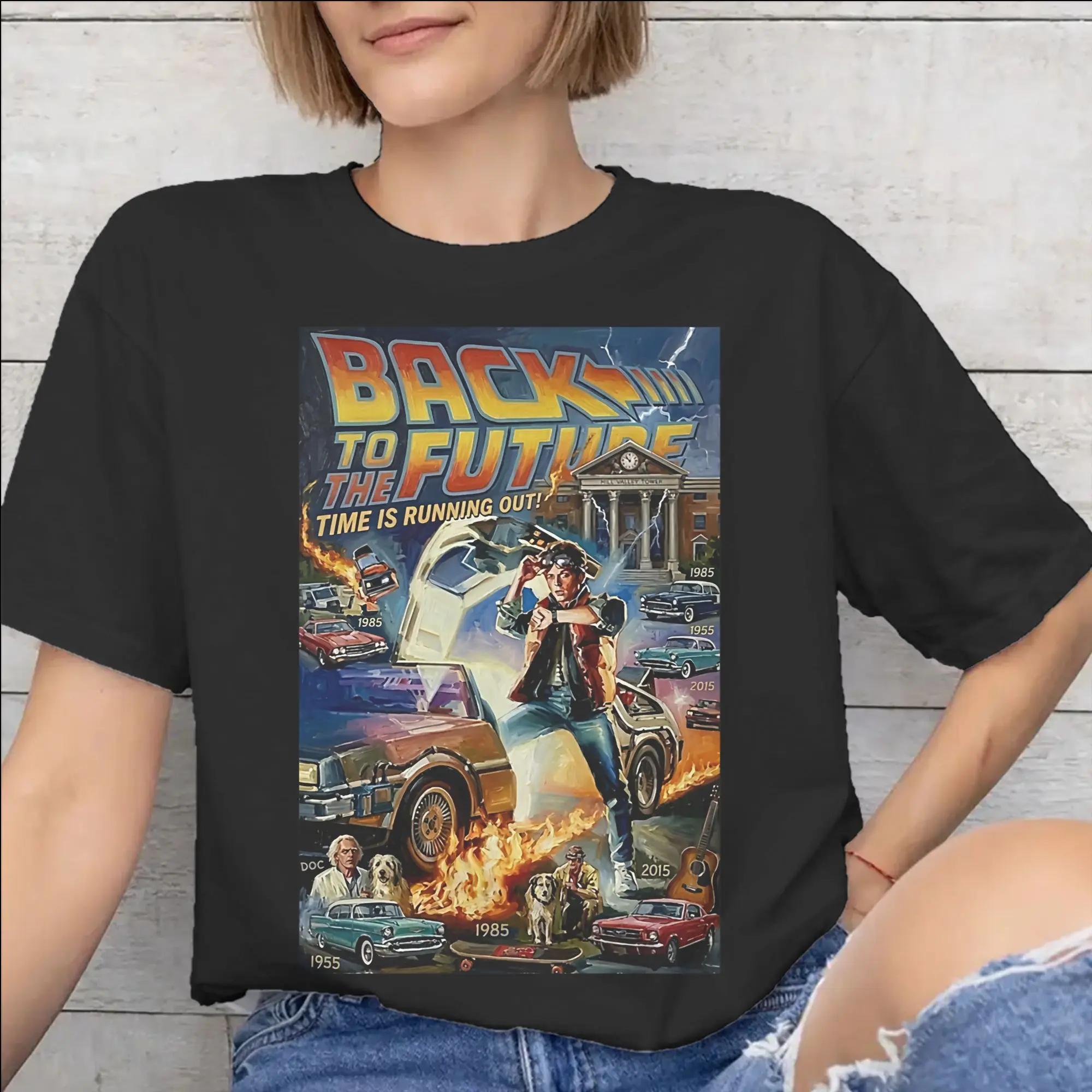 Men Women Graphic Printing Outatime  Marty McFly & Back to the Future T Shirt Tee Cotton  T-shirts Clothes