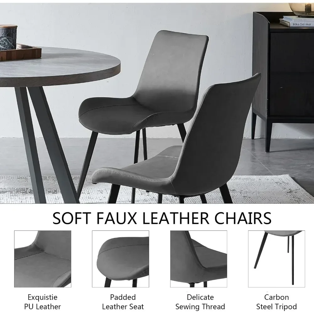 Round Dining Table Set, Mid Century Modern Small Round Dining Table Set, Saving Space