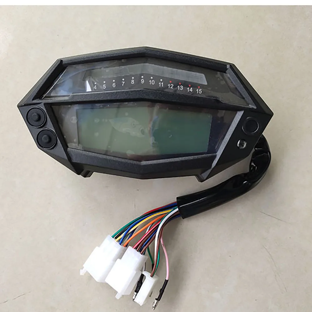Motorcycle Speed Meter For Kawasaki Z1000 2014-2015 2016 Speedometer Tachometer Instrument 1-6 Files Water Temperature Gauge