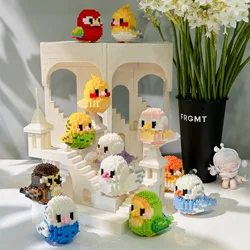 Micro Blocos de Construção para Crianças, Papagaio Aves, Calopsita, Periquito, DIY Montado, Pombo, Arara, Modelo 3D, Mini Brick Figuras, Brinquedos para Crianças