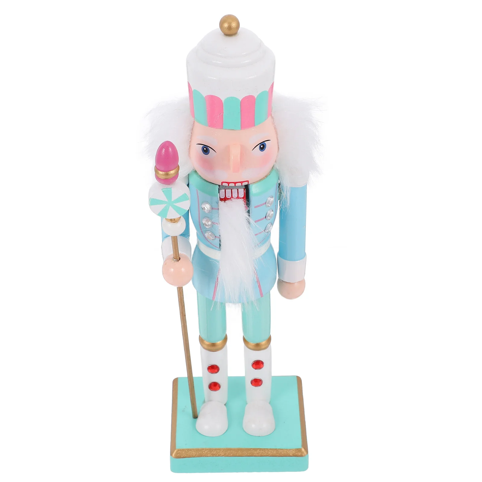 

1pcs Wooden Nutcracker Soldier Decoration Reusable Christmas Desktop Decor Festival Craft Xmas Supplies Wood Nutcrackers