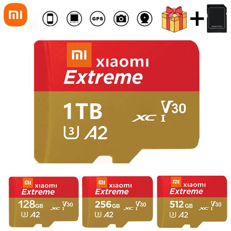 Оригинальная Micro TF мини SD карта Xiaomi SD 1 ТБ 256 ГБ 512 ГБ 128 ГБ 64 ГБ TF флэш-карта памяти для телефона/компьютера/камеры Прямая поставка