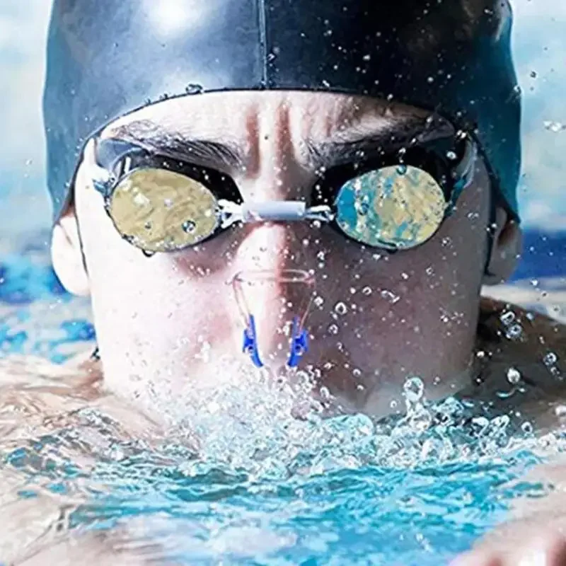 Clip de nariz para natación de silicona suave reutilizable, cómodo buceo, surf, pinzas para la nariz para adultos y niños, equipo de natación caliente 2024