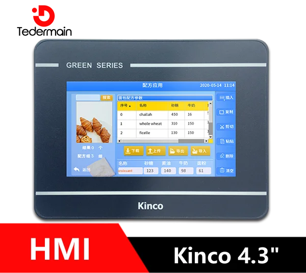 Kinco GL043 GL043E HMI Touch Screen 4.3 inch 480*272 Ethernet 1 USB Host new Human Machine Interface upgrade  MT4230T MT4230TE