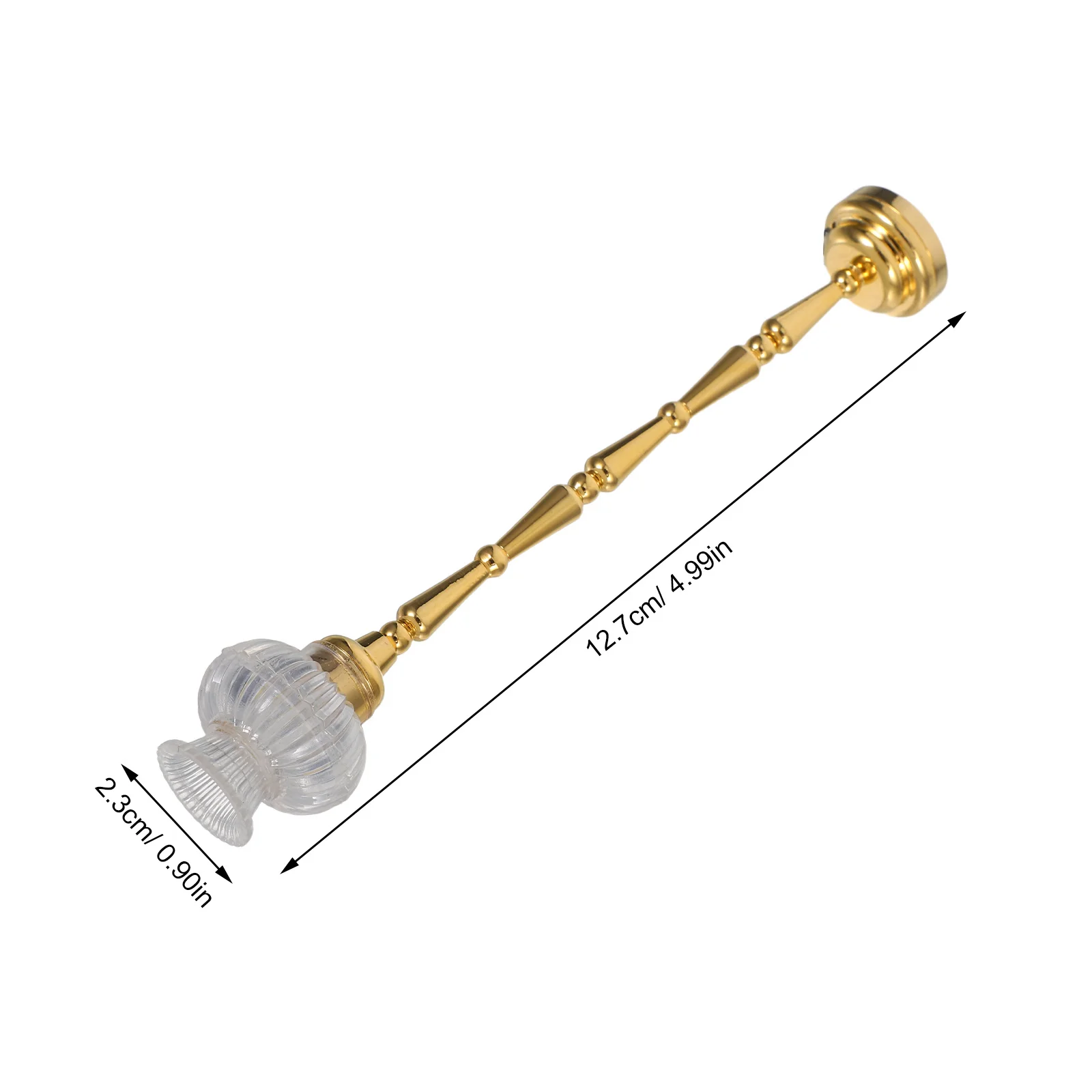 Lampada da Terra a Fiore in Miniatura 1:12, Lampada Dettagliata per Atmosfera Accogliente in Arredamenti e Decorazioni per Case in Miniatura