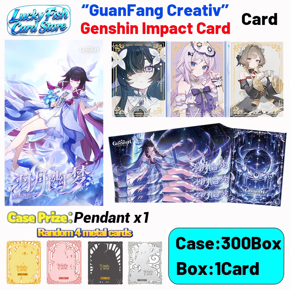 Wholesale 2026 New GuanFang Creative Studio Genshin Impact Cards 300 PCS Tearing Raqqa Anime Collectibles Character Fan Gifts