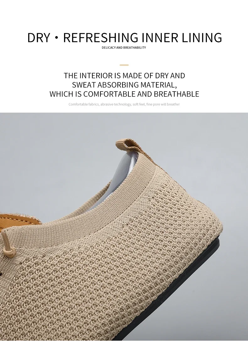 YRZL Herren-Sommer-Mesh-Slipper mit dünnem Boden, neuer Stil, atmungsaktiv, rutschfest, lässig, Wanderschuhe, leichte Fahrschuhe für Herren – Detail 7