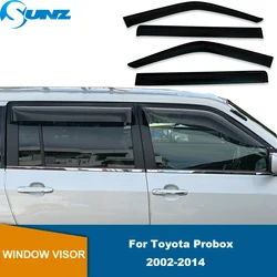 Side Window Deflector For Toyota Probox 2002 - 2014 Car Auto Window Visor Rain Guard Vent Sun Shade Deflector Awnings Shelters
