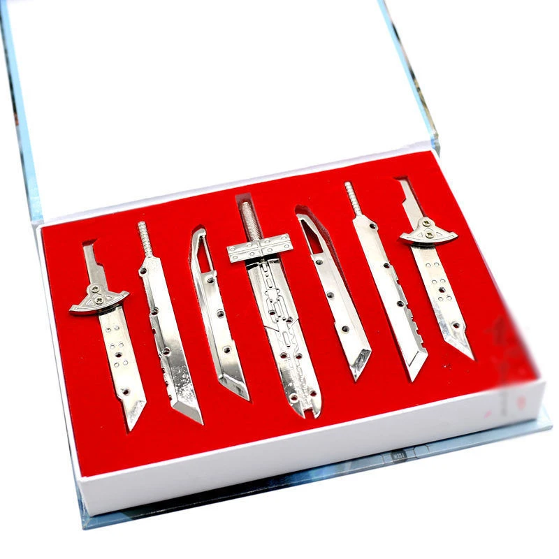 الإبداعية ستة السيوف في مجموعة واحدة لعبة Fenlier نموذج سكين كبير يمكن تجميعها في أداة EDC المحمولة في الهواء الطلق