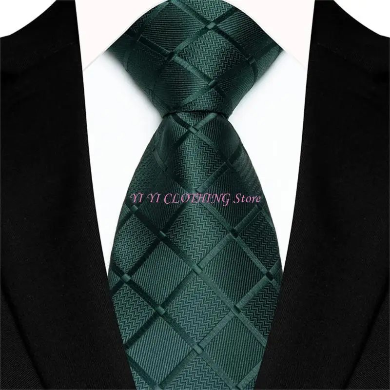 

N5KF Stylish Men's Silk Blend Tie Evening Banquets Necktie Gentleman's Necktie