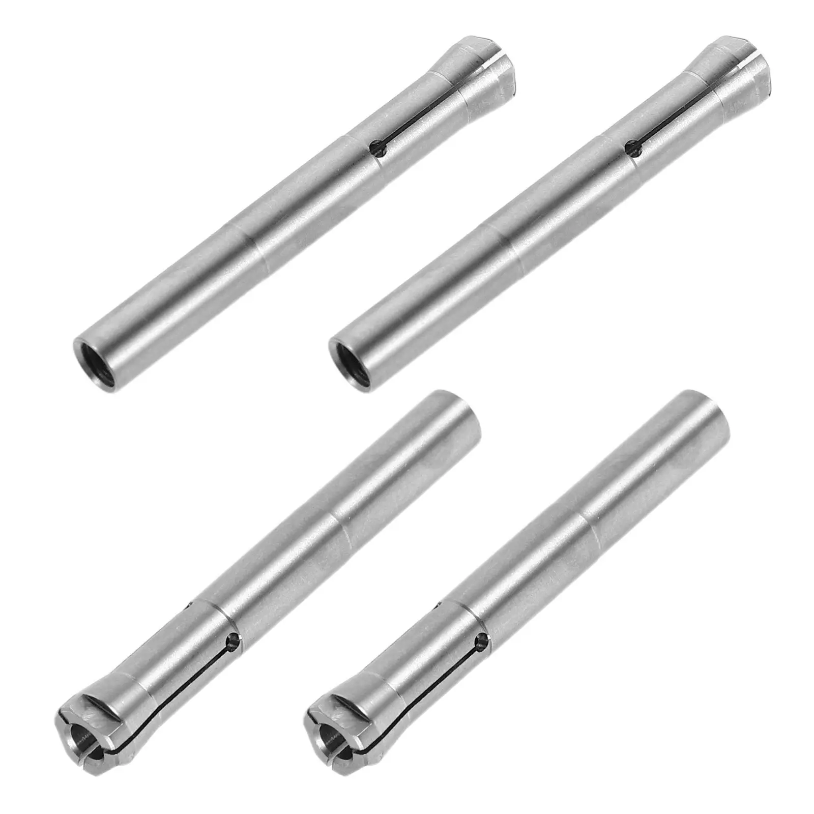 4Pcs Professional Nail Drill Chuck Stainless Steel Spring Collet Three-Jaw Design Quick Bit Change Secure Rotation Nail Art