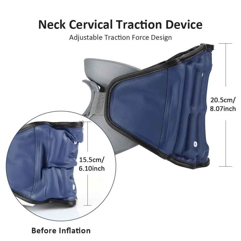 Inflatable Cervical Spine Traction Instrument Stretching Cervical Spine Neck Neck Correction Fixation Instrument Home Portable