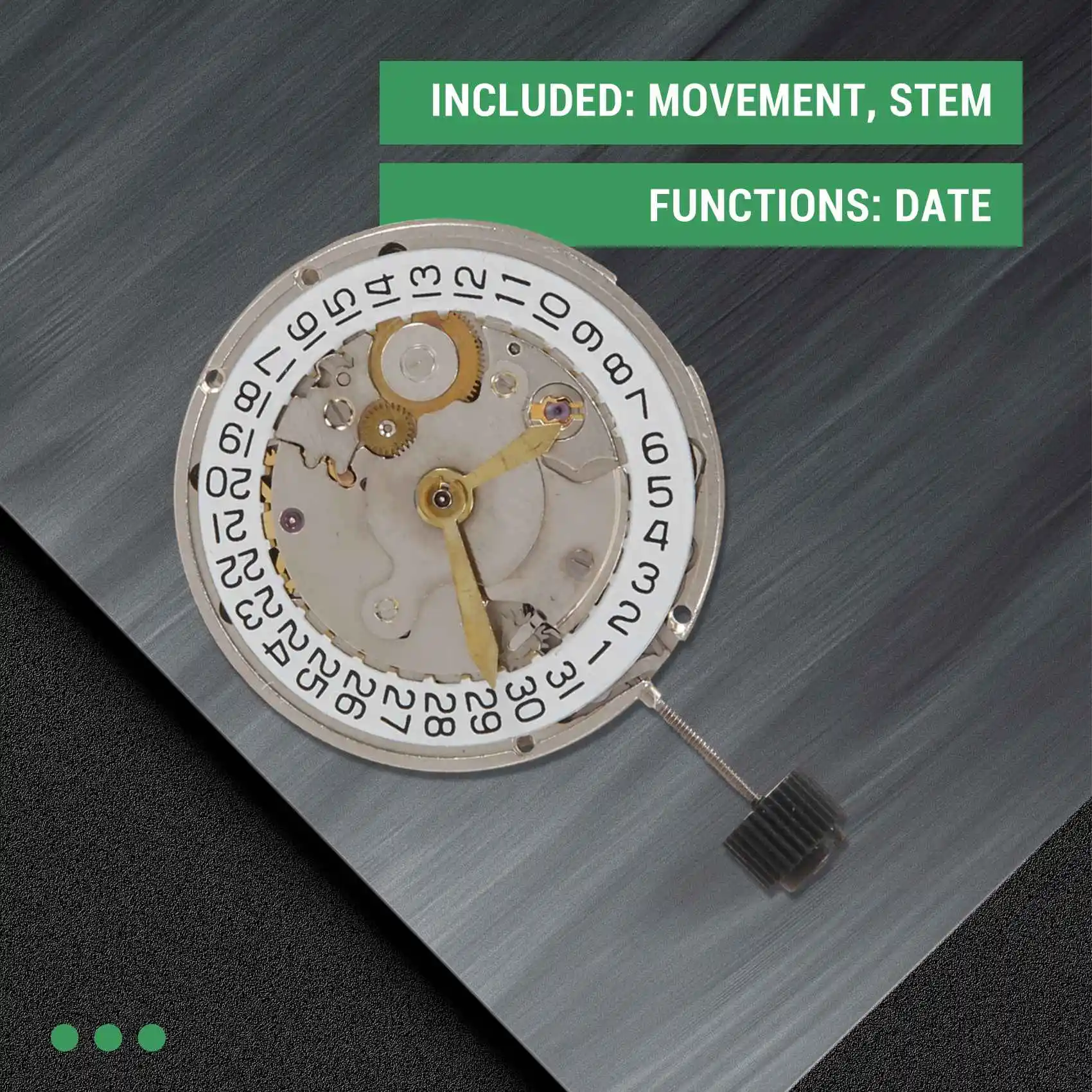 

AT21-Direct Replacement Shanghai 2824 Movement Date Automatic Mechanical Movement Mens Watch