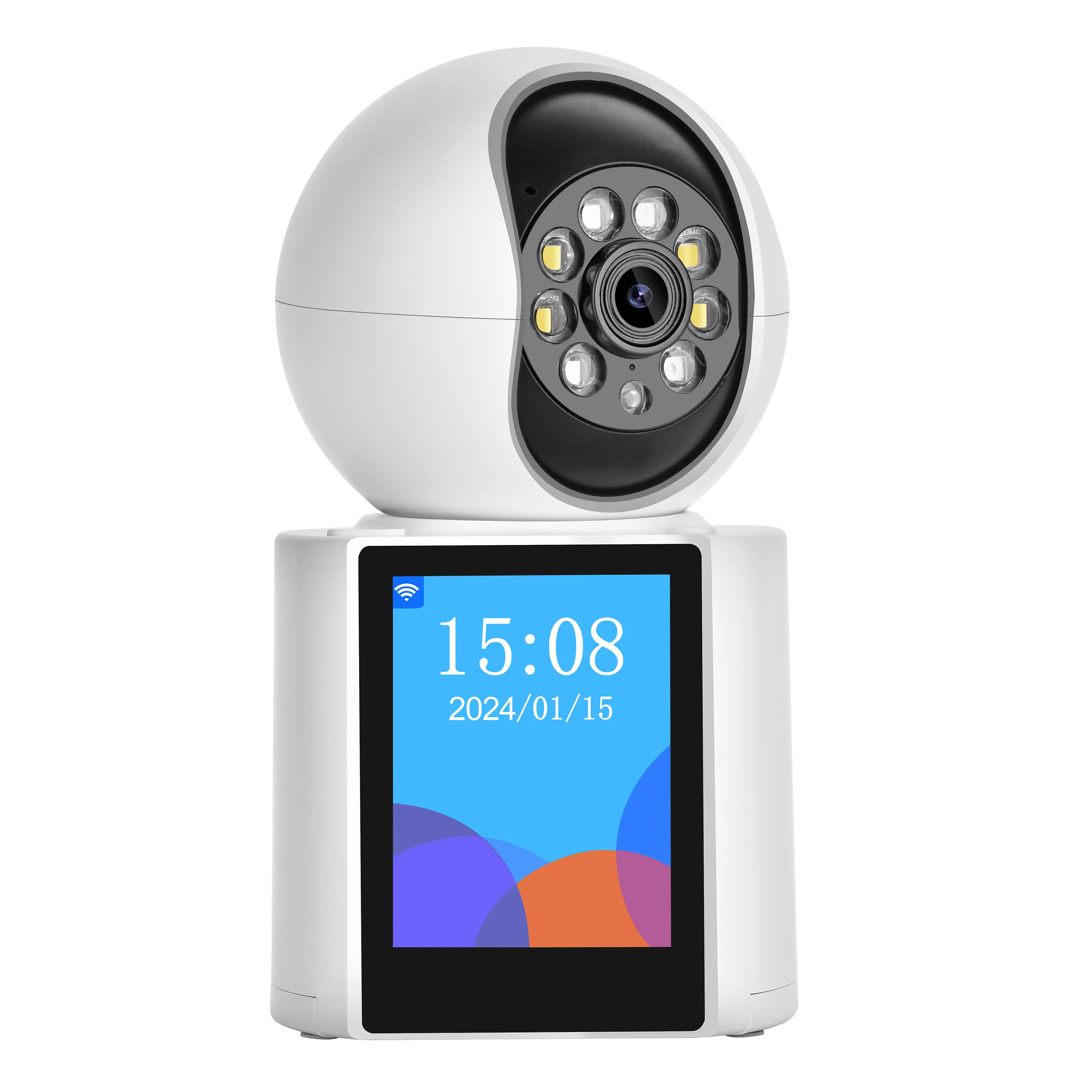 2.8Inch Screen 3MP ICsee APP Remote Control Video Phone Call PTZ IP Dome Camera AI Humanoid Detection Security CCTV Baby Monitor